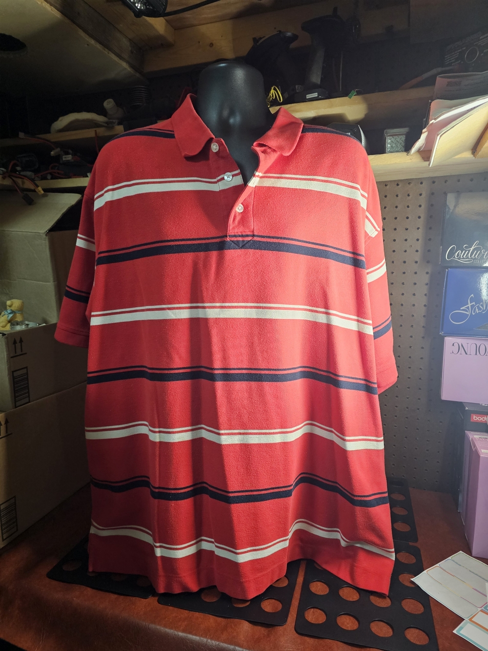 Siegfried & Company Striped Polo Size 4X